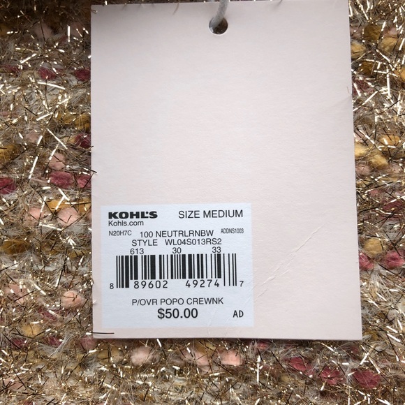 LC Lauren Conrad Popo striped crew neck sweater - Picture 5 of 5